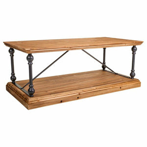 Centre Table Alexandra House Living Brown Black Grey Iron Fir wood 60 x 50 x 121 cm-0