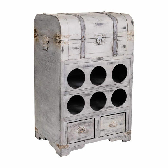 Bottle rack Alexandra House Living PVC Wood Metal 30 x 64 x 41 cm Chest-0