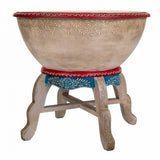 Drum Alexandra House Living Mango wood 48 x 44 x 48 cm-5