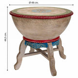 Drum Alexandra House Living Mango wood 48 x 44 x 48 cm-1