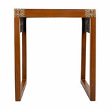 Side table Alexandra House Living Brown Golden 40 x 48 x 42 cm-5