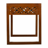 Side table Alexandra House Living Brown Golden 40 x 48 x 42 cm-4