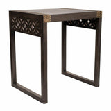 Side table Alexandra House Living Grey Golden 40 x 54 x 49 cm-0