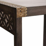 Side table Alexandra House Living Grey Golden 40 x 54 x 49 cm-3