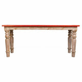 Bench Alexandra House Living Mango wood MDF Wood 35 x 43 x 101 cm-6