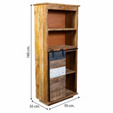 Shelves Alexandra House Living Natural Mango wood 35 x 160 x 70 cm-1