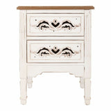 Nightstand Alexandra House Living White 38 x 62 x 48 cm-6