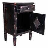 Nightstand Alexandra House Living Black 36 x 76 x 48 cm-6