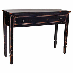 Hall Table with Drawers Alexandra House Living Black Fir wood MDF Wood 38 x 82 x 112 cm-0