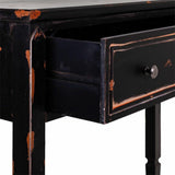 Hall Table with Drawers Alexandra House Living Black Fir wood MDF Wood 38 x 82 x 112 cm-3