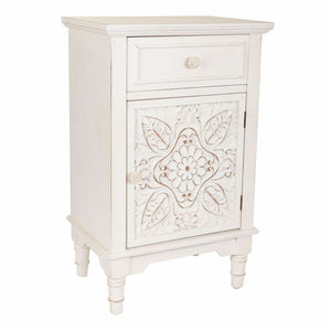 Nightstand Alexandra House Living White 32 x 74 x 46 cm-0