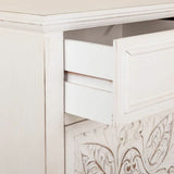 Nightstand Alexandra House Living White 32 x 74 x 46 cm-4