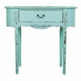 Hall Table with Drawers Alexandra House Living Blue Fir wood MDF Wood 36 x 80 x 88 cm-6