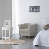 Corner table Alexandra House Living White 50 x 60 x 50 cm-3