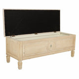 Bench Alexandra House Living Beige Sponge Fir wood 43 x 48 x 120 cm-6