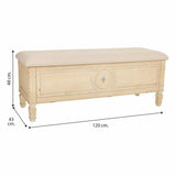 Bench Alexandra House Living Beige Sponge Fir wood 43 x 48 x 120 cm-1