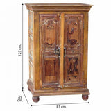 Cupboard Alexandra House Living Mango wood 45 x 125 x 81 cm-1