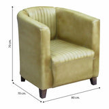 Armchair Alexandra House Living 70 x 70 x 80 cm Polyskin-1