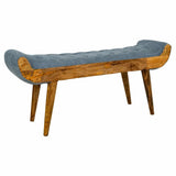 Bench Alexandra House Living Canvas Mango wood 51 x 38 x 125 cm-0