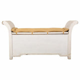 Bench Alexandra House Living White Cotton Mango wood 42 x 63 x 120 cm-6