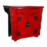 Sideboard Alexandra House Living Red Elm wood 50 x 88 x 101 cm Oriental-0