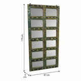 Mirror Alexandra House Living Green Recycled Wood Aged finish 4 x 179 x 87 cm-1