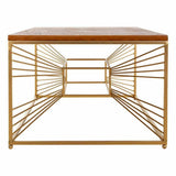 Centre Table Alexandra House Living Gold Natural Iron Fir wood MDF Wood 70 x 50 x 130 cm-4