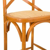 Stool Alexandra House Living Rattan Birch 53 x 116 x 45 cm-4