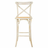 Stool Alexandra House Living White Rattan 53 x 116 x 45 cm-7