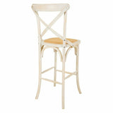 Stool Alexandra House Living White Rattan 53 x 116 x 45 cm-5