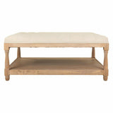 Bench Alexandra House Living Cream Rubber Wood 78 x 48 x 110 cm-5