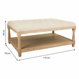 Bench Alexandra House Living Cream Rubber Wood 78 x 48 x 110 cm-1