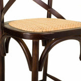 Stool Alexandra House Living Brown Rattan Birch 53 x 116 x 45 cm-4