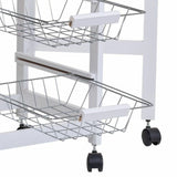 Kitchen Trolley Alexandra House Living White 37 x 79 x 91 cm-1