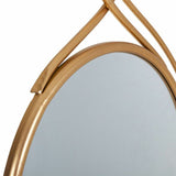 Wall mirror Alexandra House Living Gold Glass Iron MDF Wood 101 x 4 x 68 cm-2