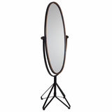 Free standing mirror Alexandra House Living Brown Golden Metal Mirror 57 x 163 x 66 cm-0