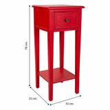 Side table Alexandra House Living Red 33 x 78 x 33 cm-1