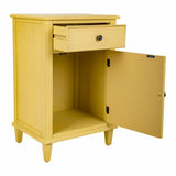 Nightstand Alexandra House Living Yellow 36 x 72 x 45 cm-1