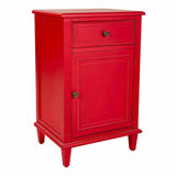 Nightstand Alexandra House Living Red 36 x 72 x 45 cm-0