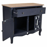 Hall Table with Drawers Alexandra House Living Black Glass Fir wood MDF Wood 36 x 72 x 83 cm-7