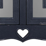 Hall Alexandra House Living Black Glass Fir wood MDF Wood 36 x 56 x 83 cm-2