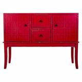 Hall Table with Drawers Alexandra House Living Red Fir wood MDF Wood 36 x 82 x 108 cm-8