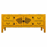 Multipurpose Chest of Drawers Alexandra House Living Yellow Fir wood MDF Wood 40 x 50 x 120 cm-7