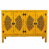 Sideboard Alexandra House Living Yellow Fir wood MDF Wood 40 x 86 x 120 cm-7