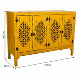 Sideboard Alexandra House Living Yellow Fir wood MDF Wood 40 x 86 x 120 cm-1