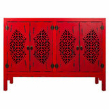 Sideboard Alexandra House Living Red Fir wood MDF Wood 40 x 86 x 120 cm-8