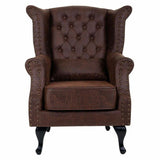 Armchair Alexandra House Living Black 84 x 86 x 84 cm Polyskin-7