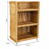 Shelves Alexandra House Living Brown Bamboo Rope 35 x 75 x 51 cm-1