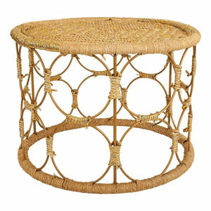 Centre Table Alexandra House Living Brown Rope Iron 60 x 40 x 60 cm-0