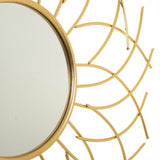 Wall mirror Alexandra House Living Golden 3 x 89 x 89 cm Circle-1